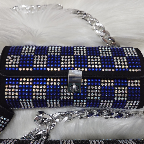 Clavijo Women's Small Handbag With Luxury Rhinestones (One) - Picture 3 of 8